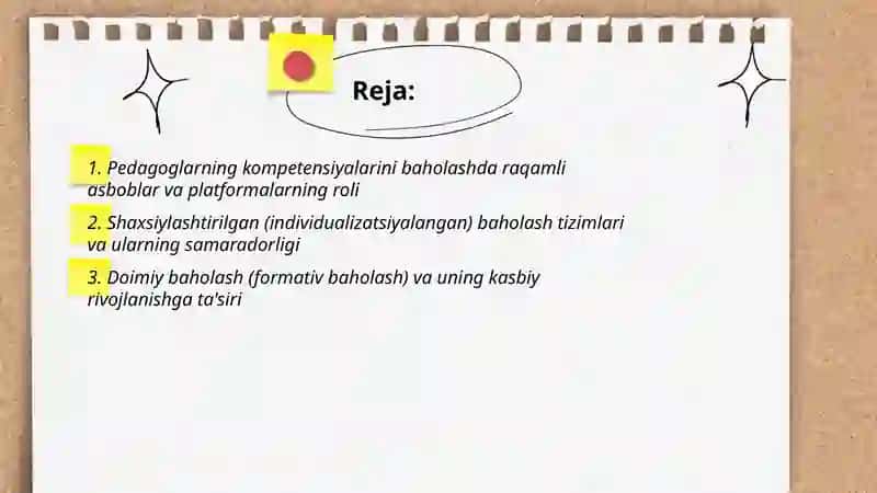 Pedagoglarning kasbiy rivojlanishini baholashga doir yetakchi tendensiyalar 2
