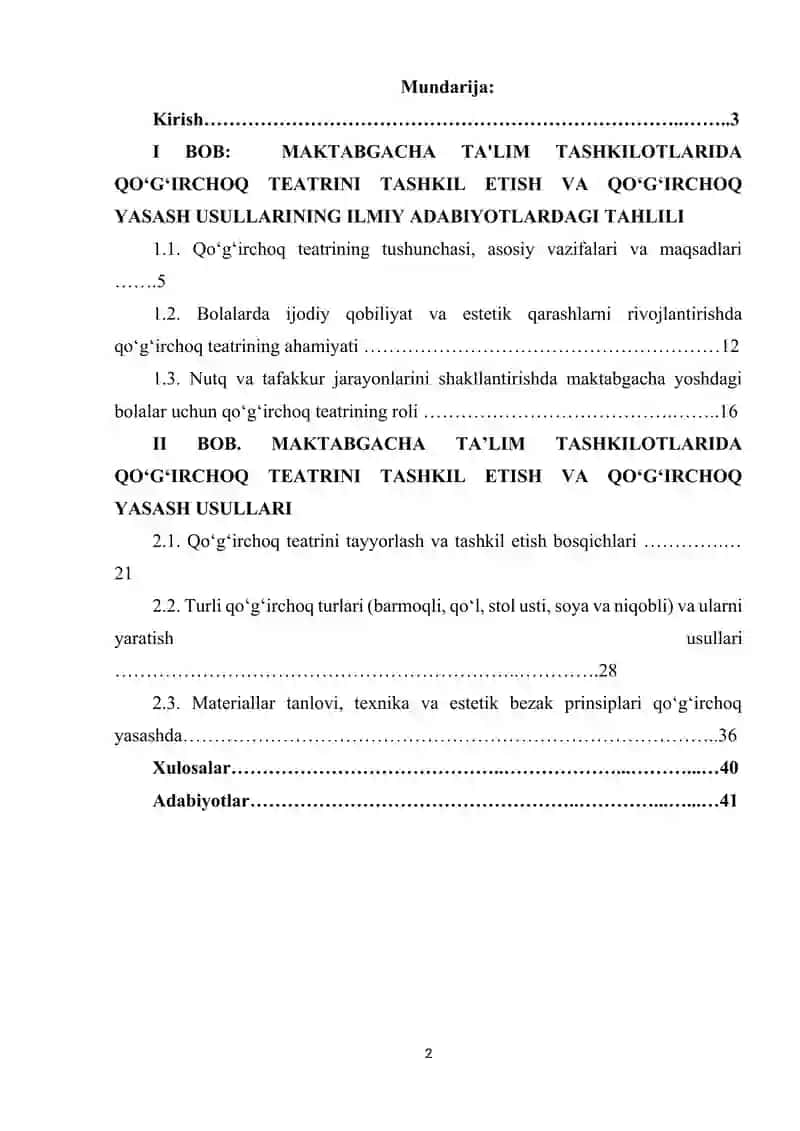 Maktabgacha ta'lim tashkilotlarida qoʻgʻirchoq teatrini tashkil etish va qoʻgʻirchoq yasash usullari 2