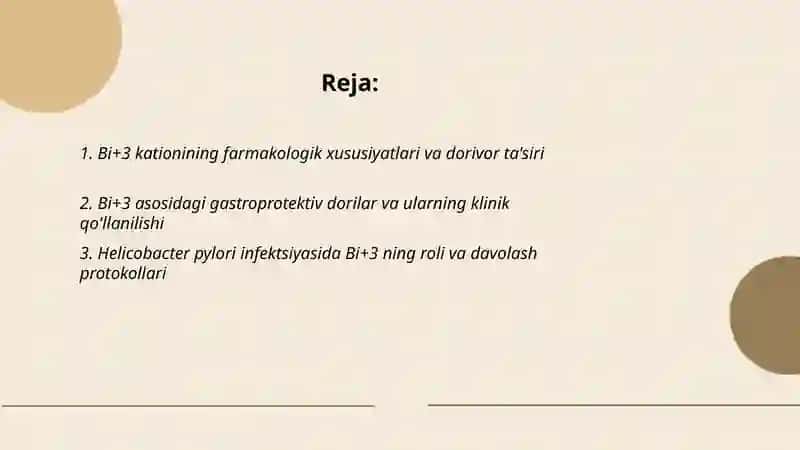 Bi+3 kationini tibbiyotda qo'llanishi va analitik reaksiyalri 2
