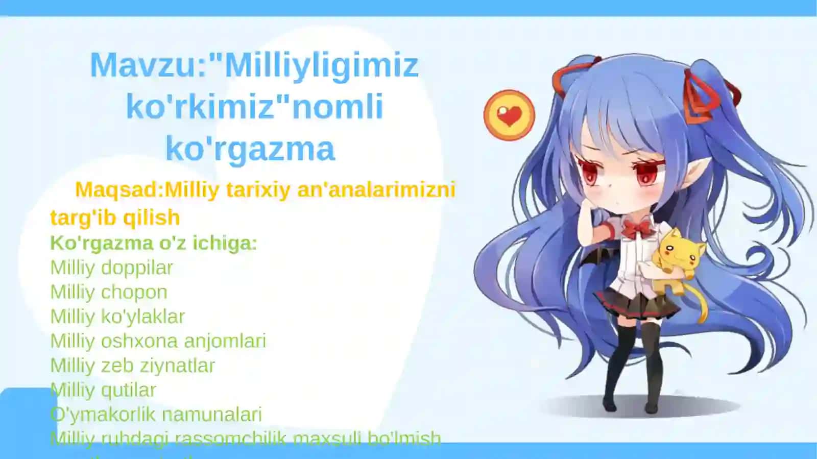 "Milliyligimiz ko'rkimiz" nomli ko'rgazma 2