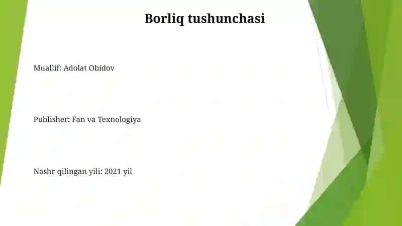 Borliq Ontologiya Va Rivojlanish Falsafasi 2