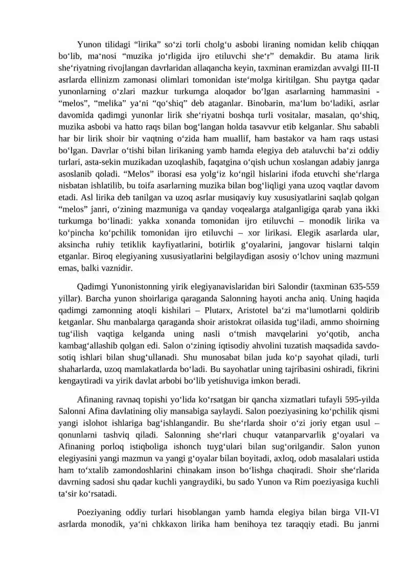 Antik davri yunon adabiyoti 2