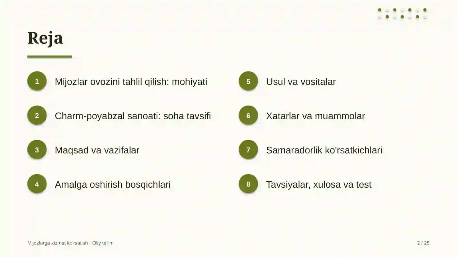 Charm-poyabzal sanoatida mijozlar ovozini tahlil qilish 2