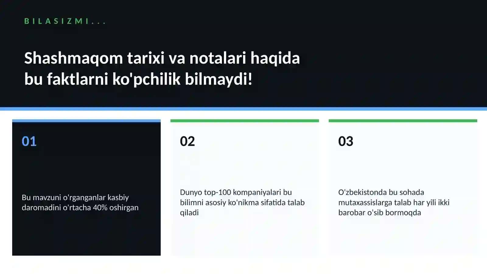 Shashmaqom tarixi va notalari 2