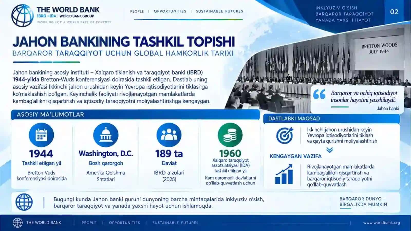 Jahon banki va O'zbekiston (World bank) 2