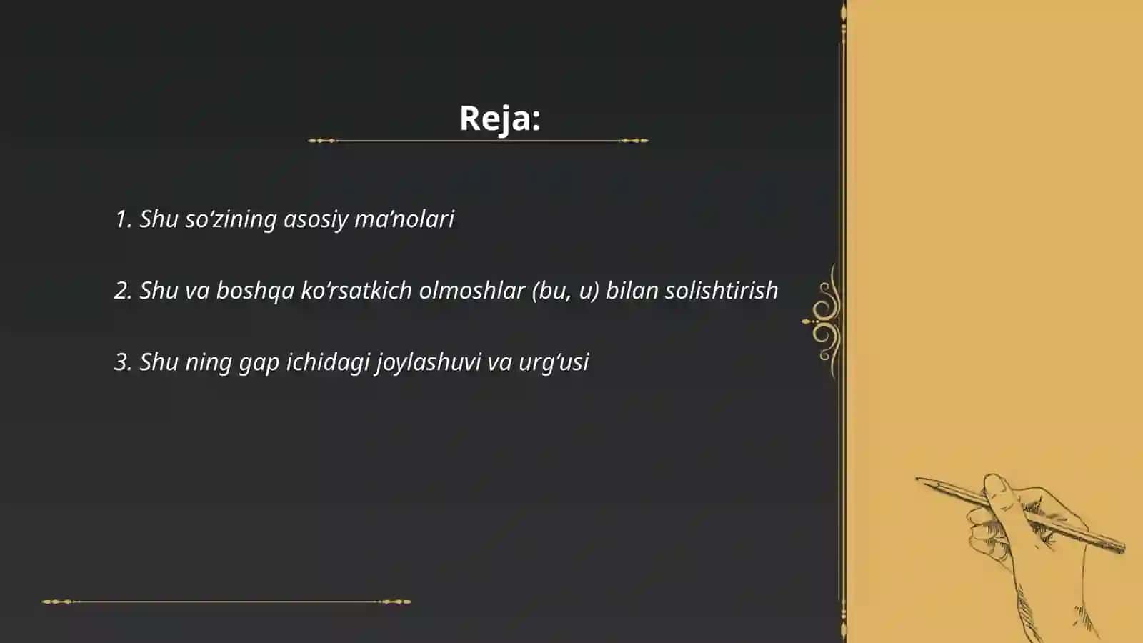 Shu so‘zining asosiy ma’nolari 2
