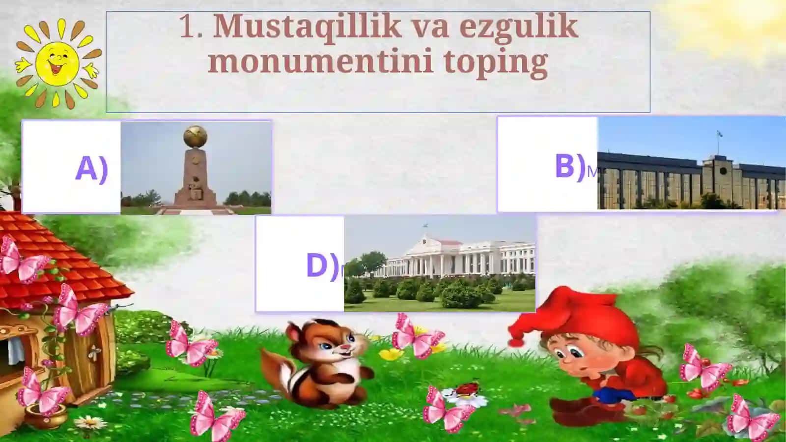 3-sinf Ona tili va o'qish fanidan o'tilganlarni takrorlovchi test topshirig'i 2