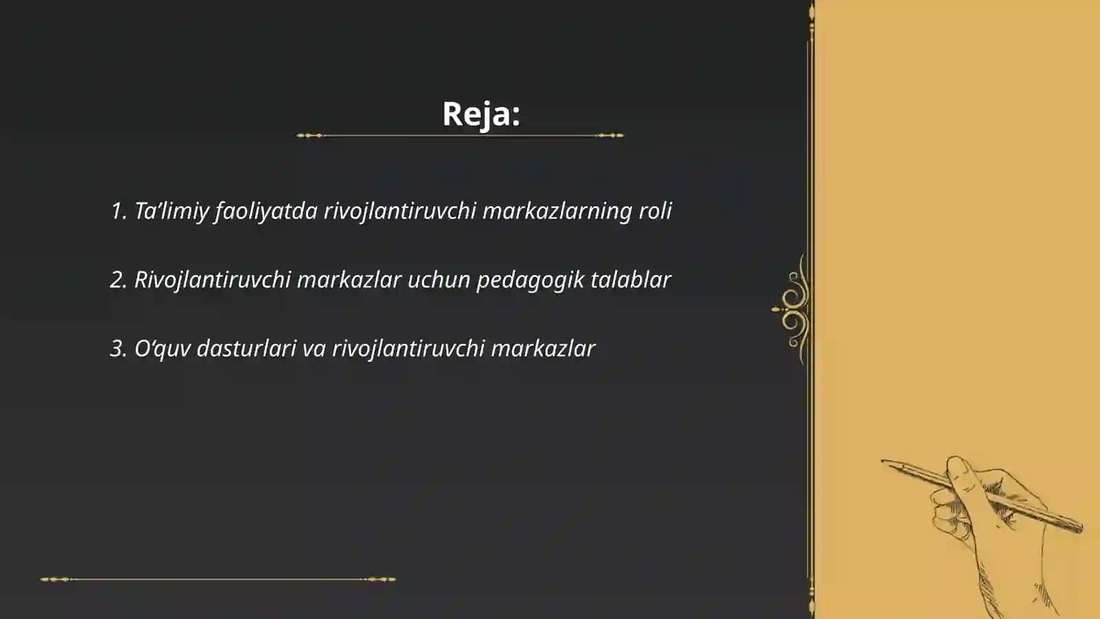 Rivojlantiruvchi markazlarda taʼlimiy faoliyat va ularga qoʻyiladigan talablar 2