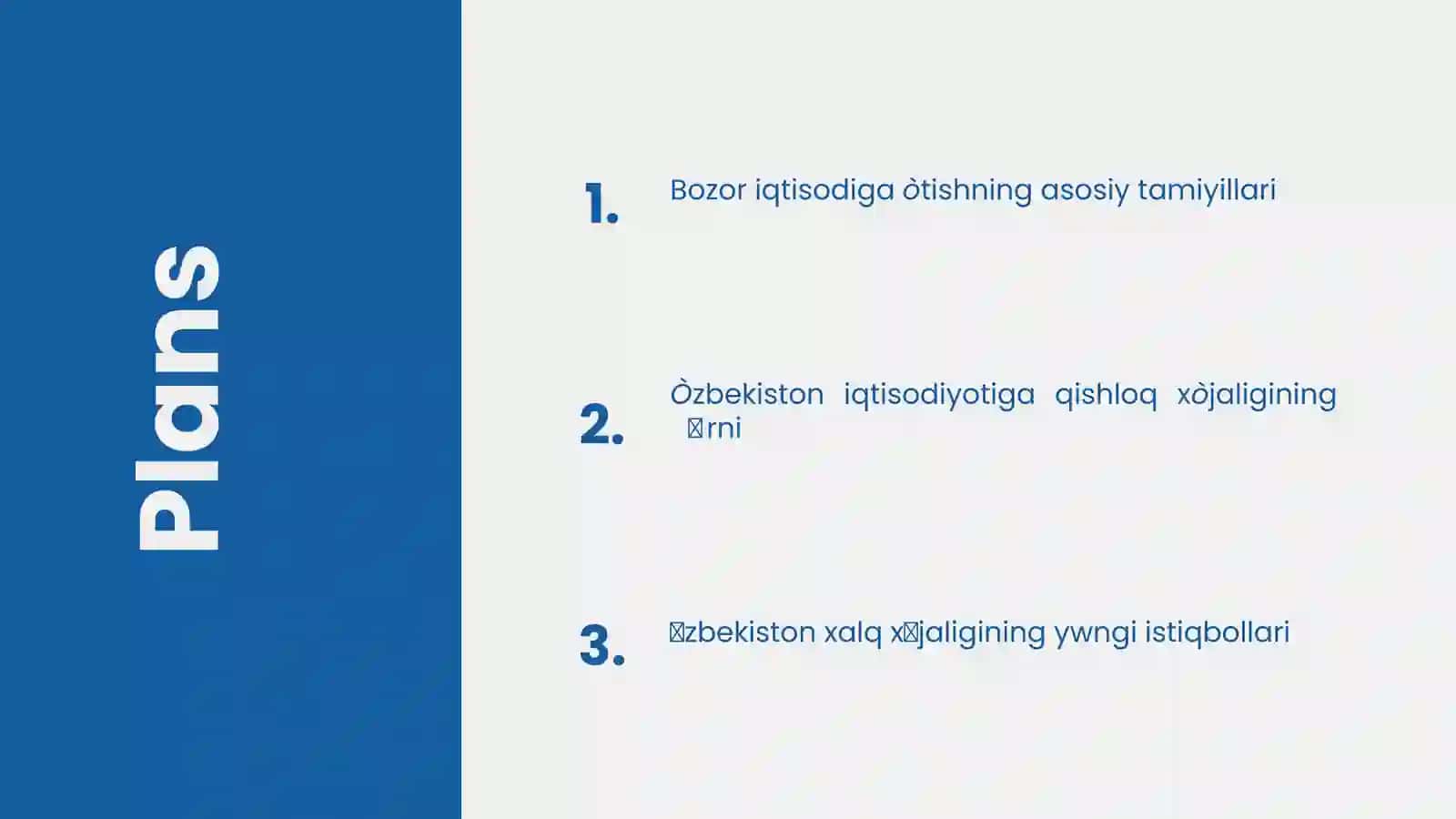 Iqtisodiy islohotlar , xususiy mulkchilikning shakllanishi O'zbekistonda bozoro munosabatlarining rivojlanishi 2