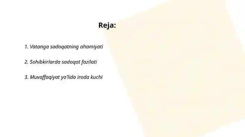 Vatanga sadoqat, taxbirkorlik, irodaviylik, mafkuraviy, immunitet mehr oqibat 2