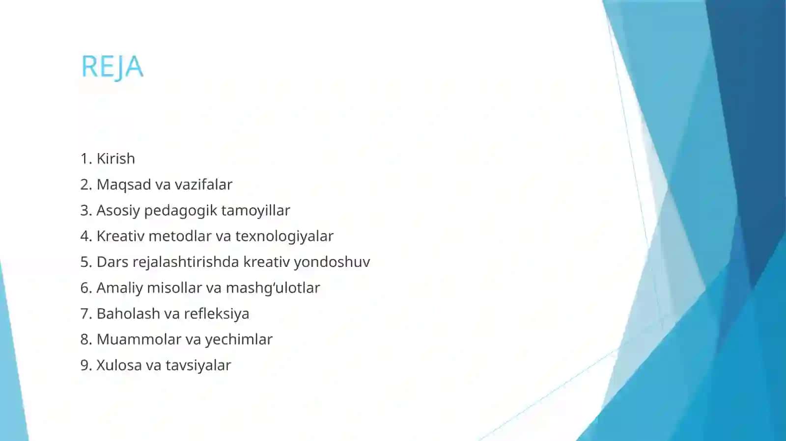 O'rtasinflarda tarbiya fanini o'qitishdagi kreativ yondoshuv 2