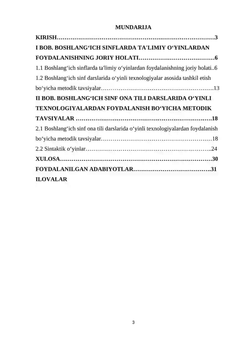 Boshlang‘ich sinflarda ta'limiy o‘yinlardan foydalangan joriy holati 2