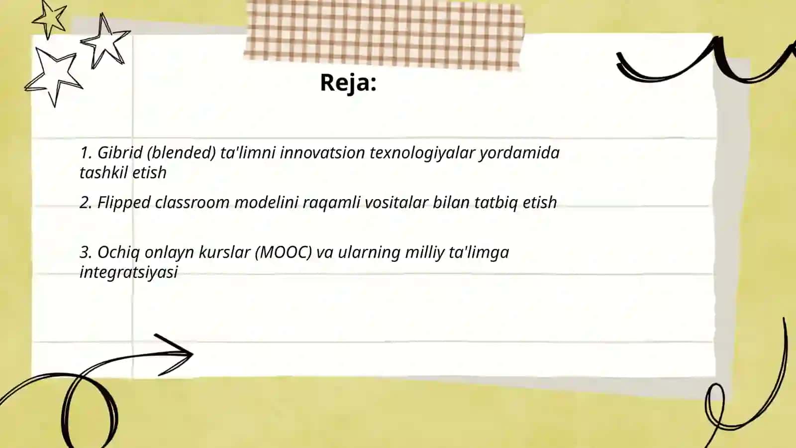 Ta'lim jarayonida innovatsion texnologiyalardan foydalanish ta'limning zamonaviy tashkiliy shakllari 2