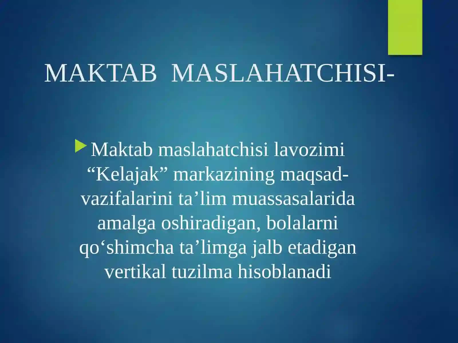 MAKTAB MASLAHATCHISI HUJJATLARI 2026 YIL 2