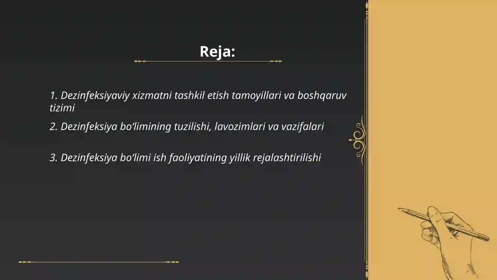 Dezinfeksiva tashkillashtirish 2