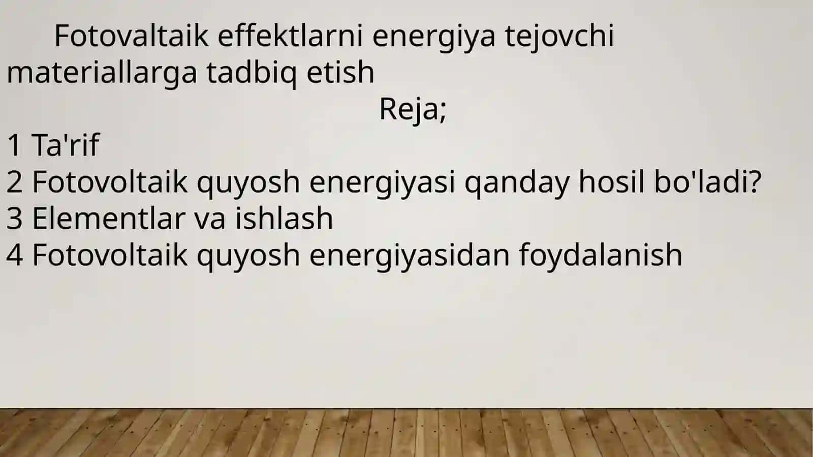 ENERGIYA SAMARADORLIK VA TEJAMKORLIKNI JORIY ETISHNING HALQARO TAJRIBASI 2