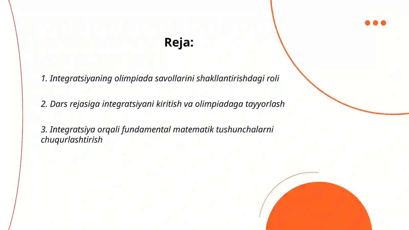 Boshlangʻich sinf matematika fanidan olimpiadada integratsiyaning oʻrni 2