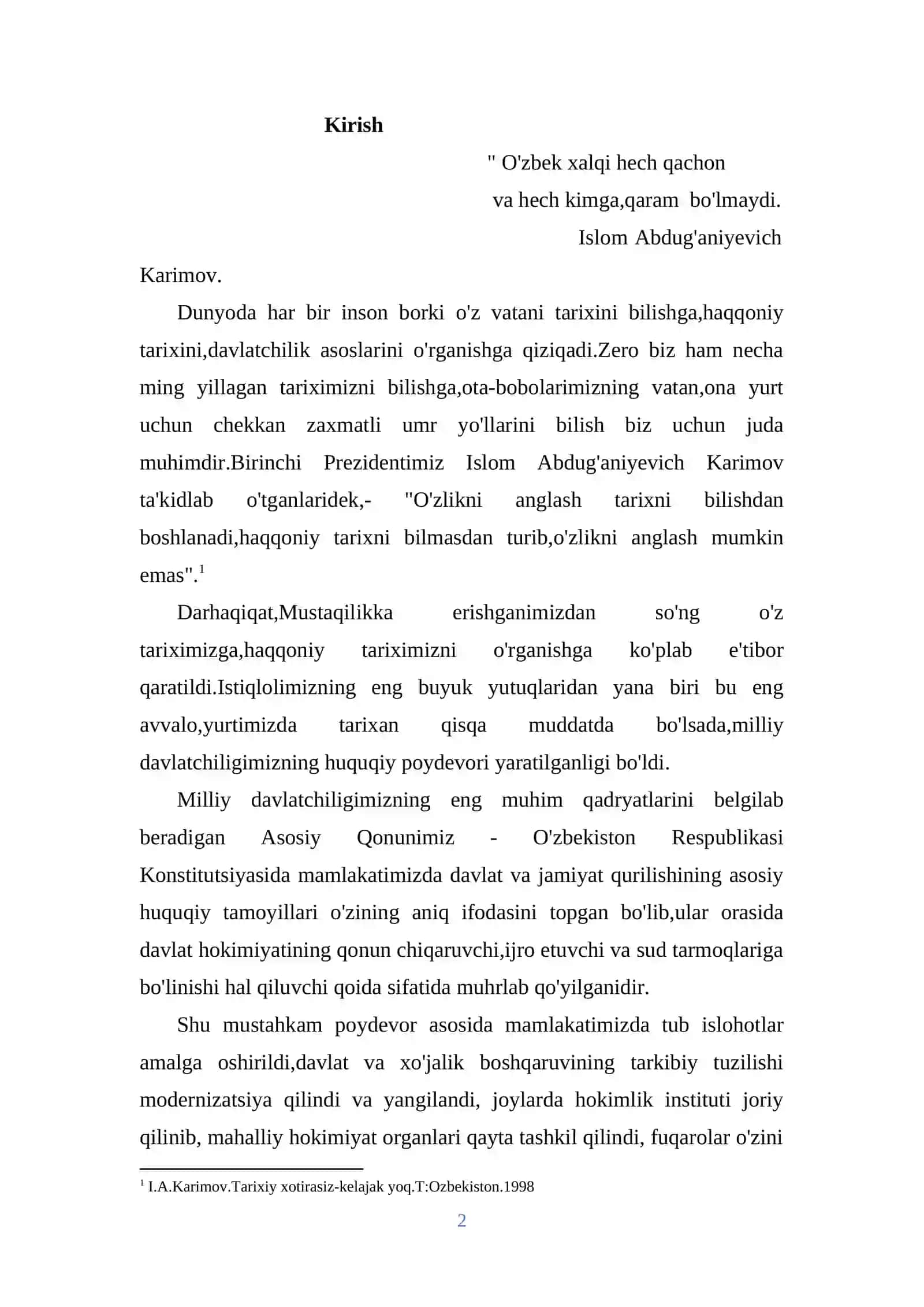 O'zbekiston Respublikasida fuqarolik jamiyatining shakllanishi 2