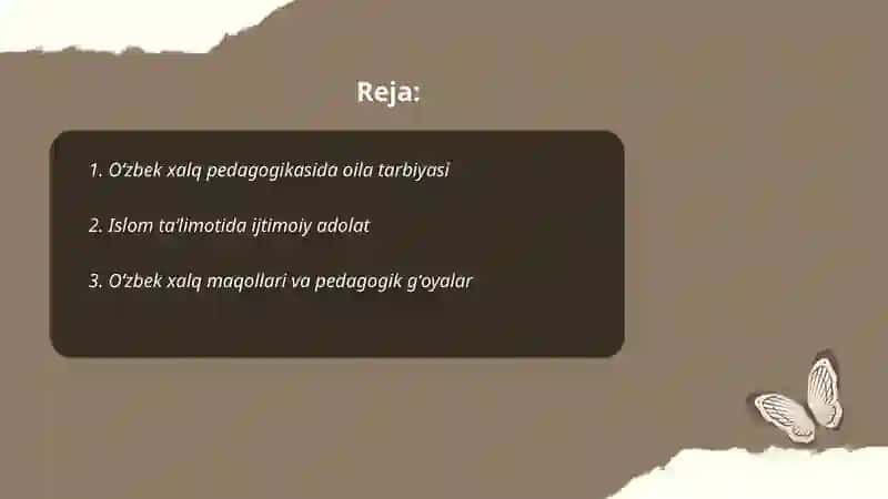 Oʼzbek xalq pedagogikasi va islom taʻlimotida ijtimoiy-pedagogik gʻoyalar 2