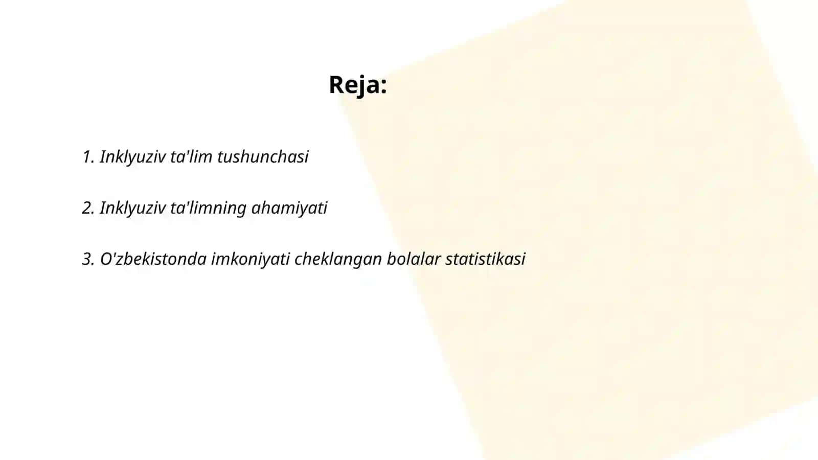 Inklyuziv ta'lim multimediali slayd 2