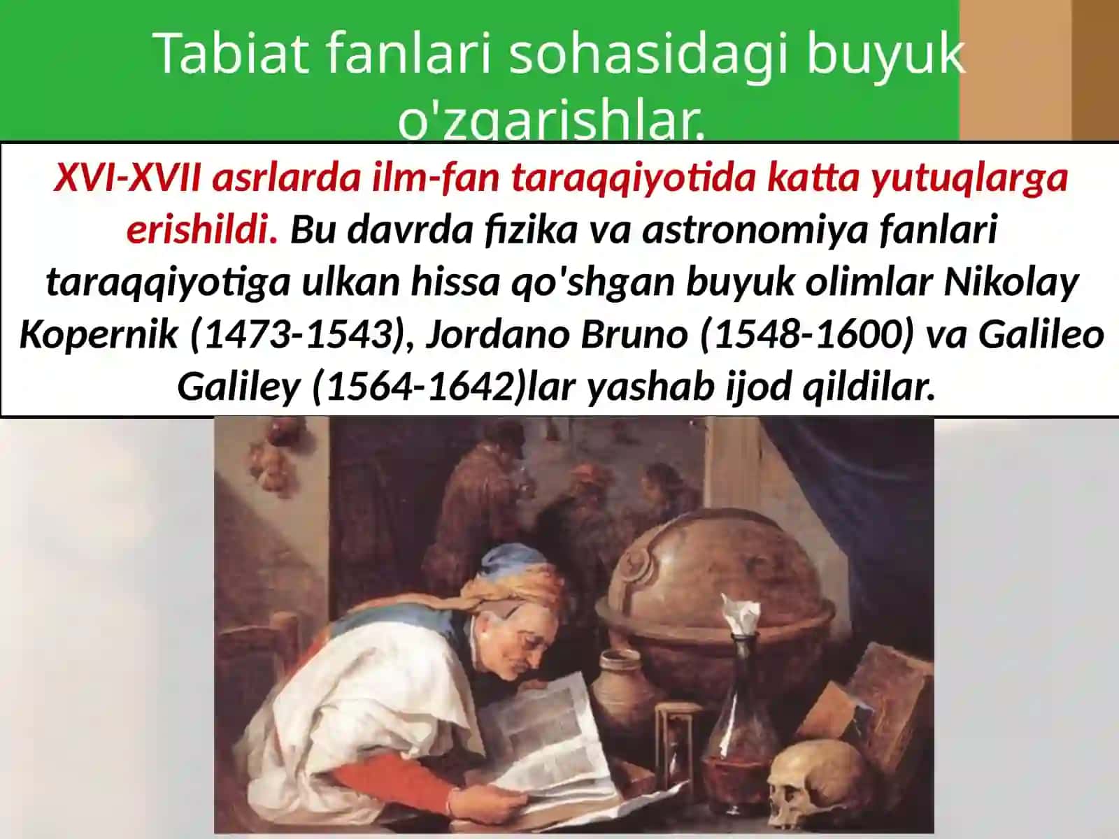 Ilm-fan  taraqqiyoti 2