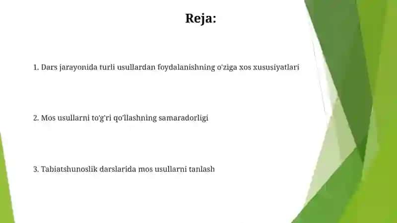 Tabiatshunoslik darslarida mavzuga mos mеtodlarini tanlash va o‘quv jarayonida to‘g‘ri qo‘llash 2