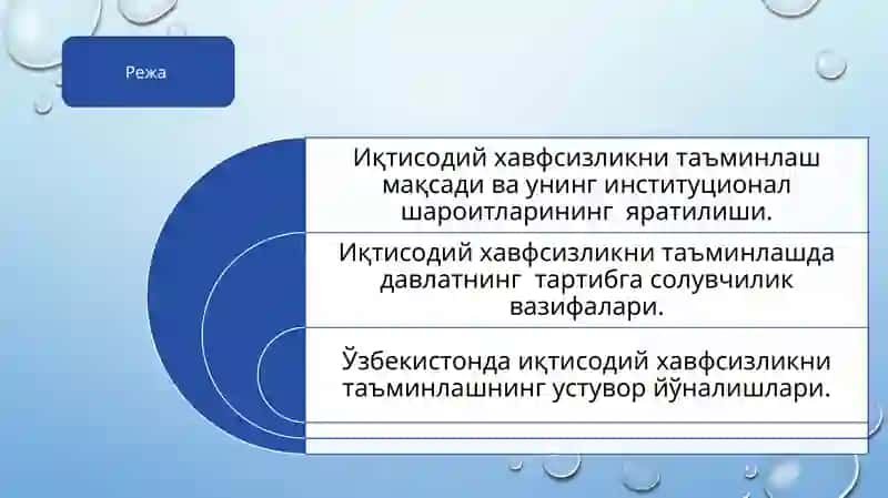 Иқтисодий хавфсизликнинг ички таҳдид омиллари 2