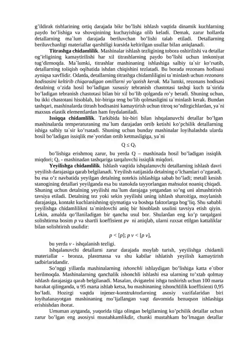 MASHINALAR ISHONCHLILIGI HAQIDA TUSHUNCHALAR 2