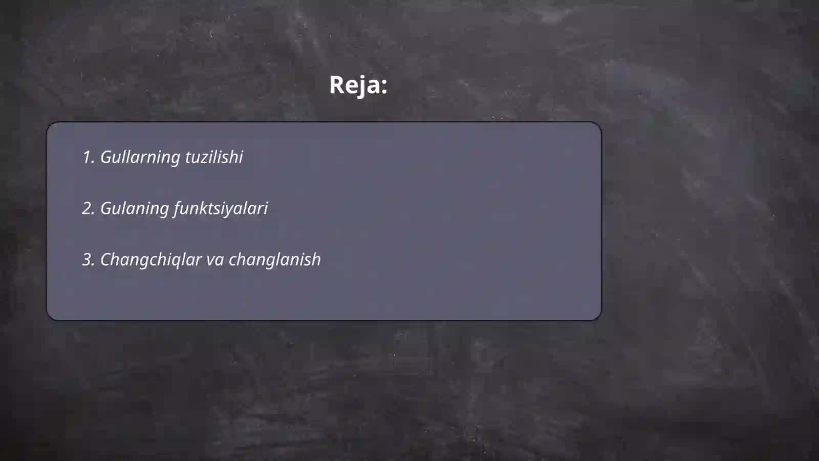 O'simlikning generativ organlari 2