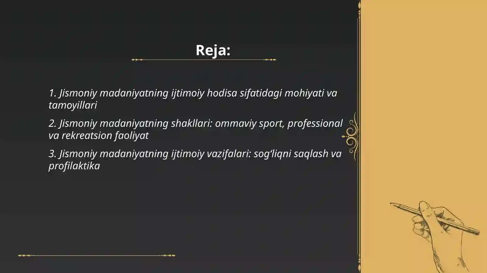 Jismoniy madaniyat ijtimoiy hodisa sifatida uning shakllari va vazifalari 2