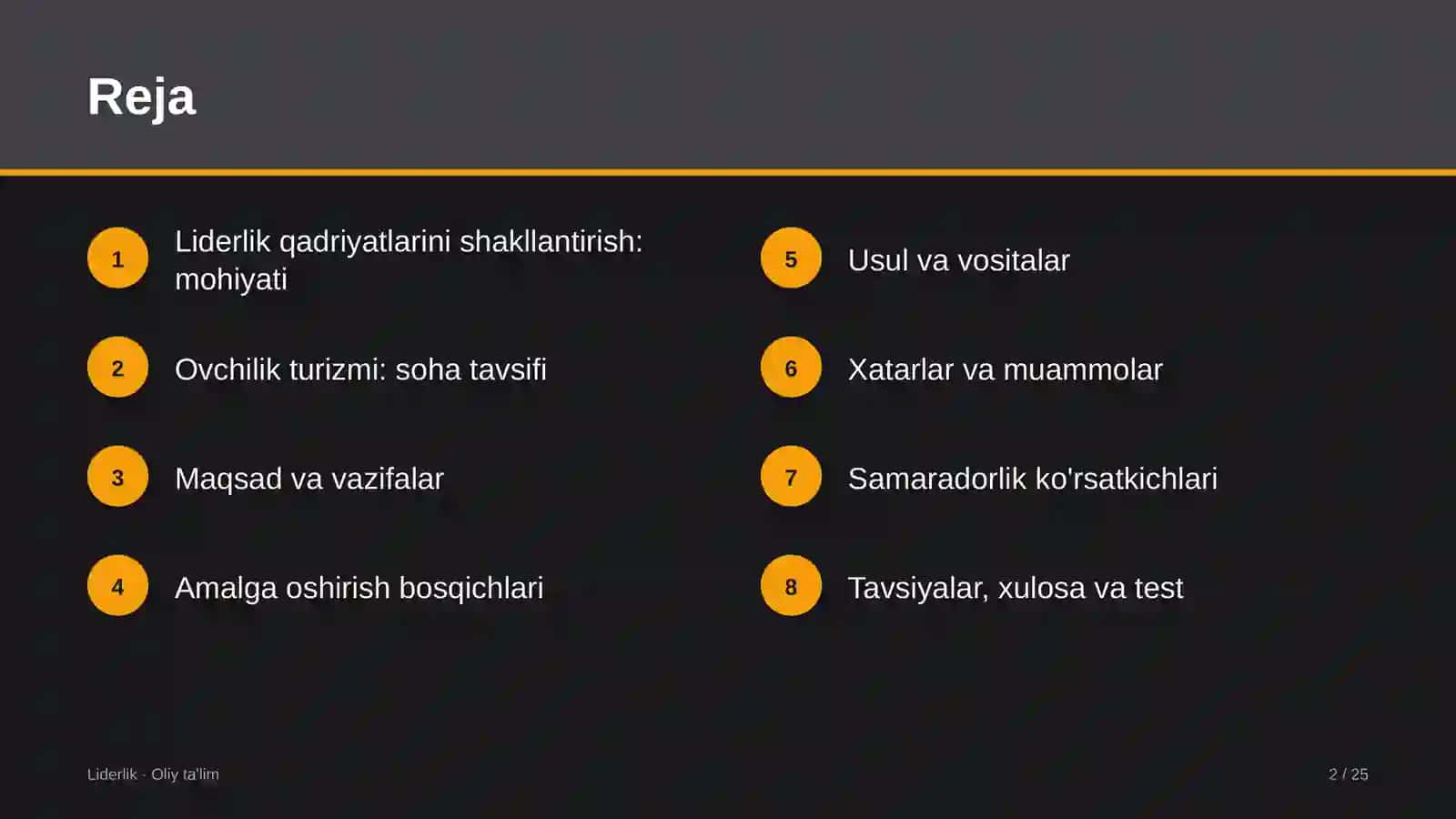 ovchilik turizmida liderlik qadriyatlarini shakllantirish 2774 2