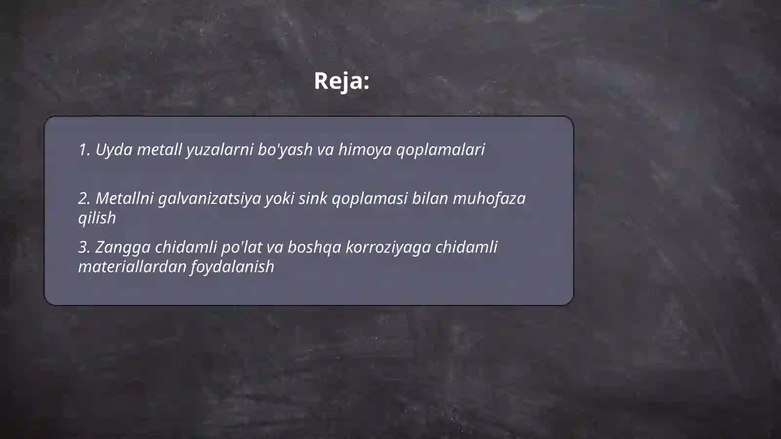 Uyda korroziyani kamaytirish yollari 2