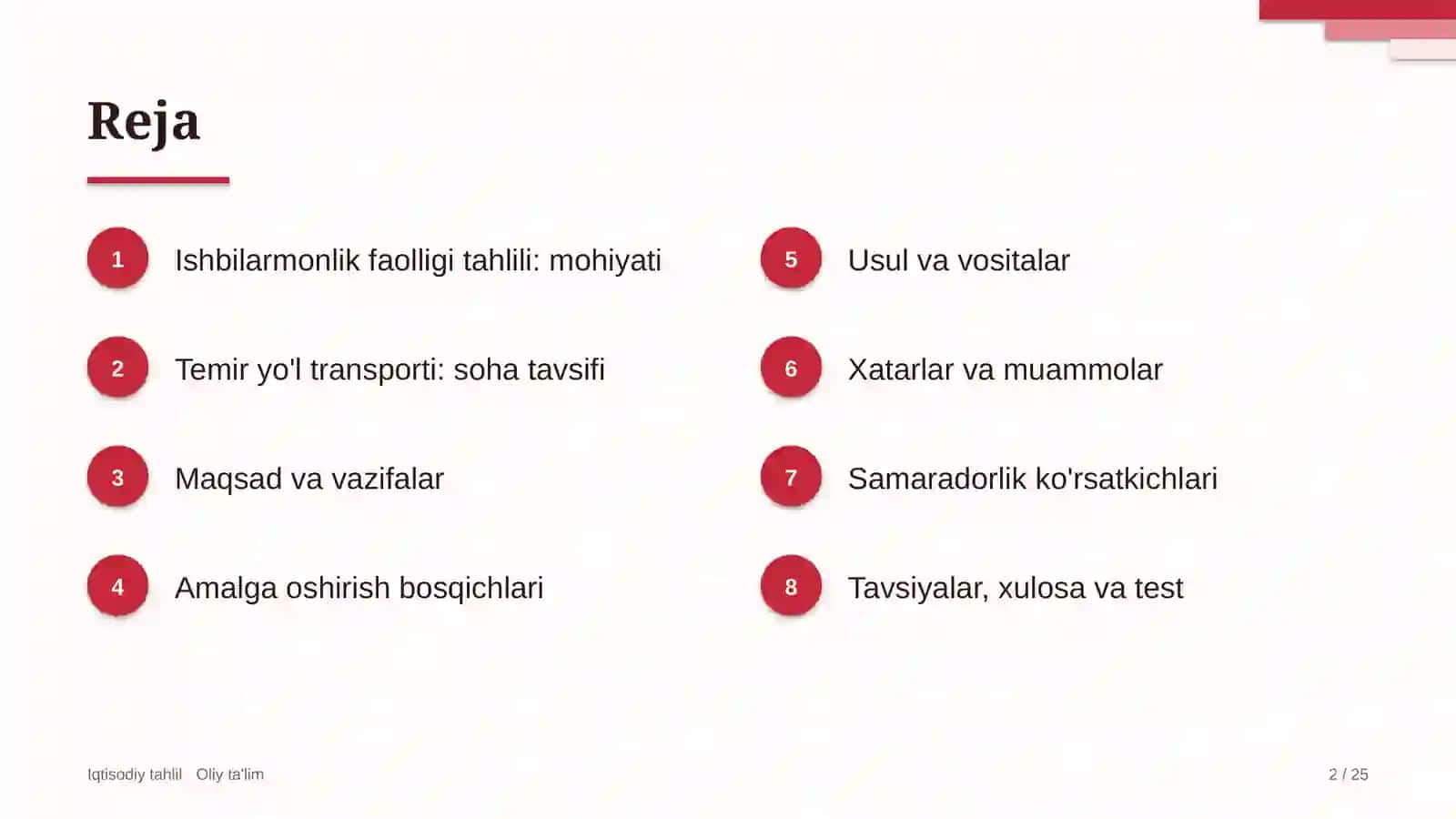 temir yo'l transportida ishbilarmonlik faolligi tahlili 5118 2
