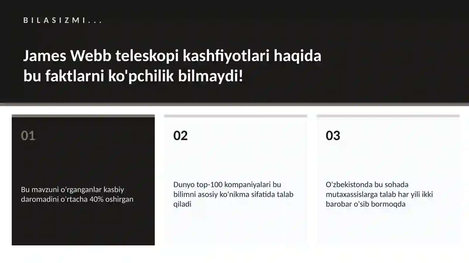 James Webb teleskopi kashfiyotlari 2