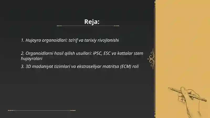 Hujayra organoidlari va ularning zamonaviy biotibbiyotdagi ahamiyati 2