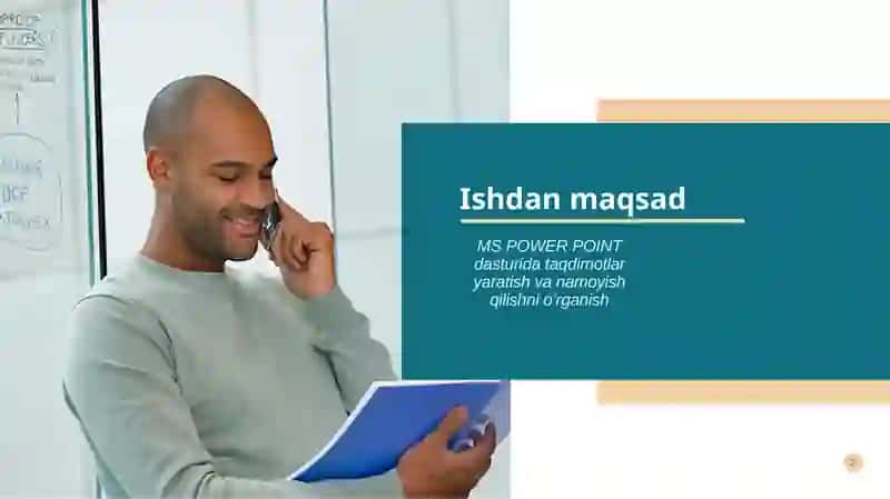MS POWER PIONT DASTURIDA TAQDIMOTLAR YARATISH 2