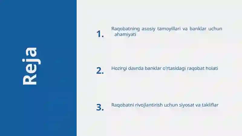 tijorat banklari oʻrtasida raqobat va uning hozirgi holati tahlili 2