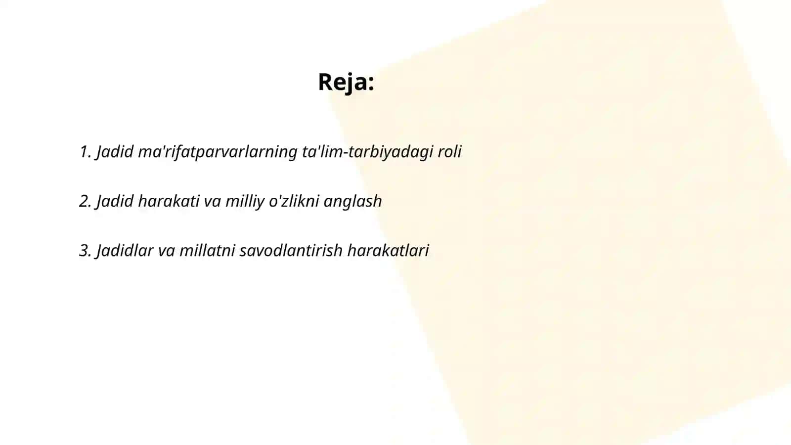 Jadid ma'rifatparvarlarining o‘lka ijtimoiy -ma‘naviy hayotda tutgan o‘rni 2