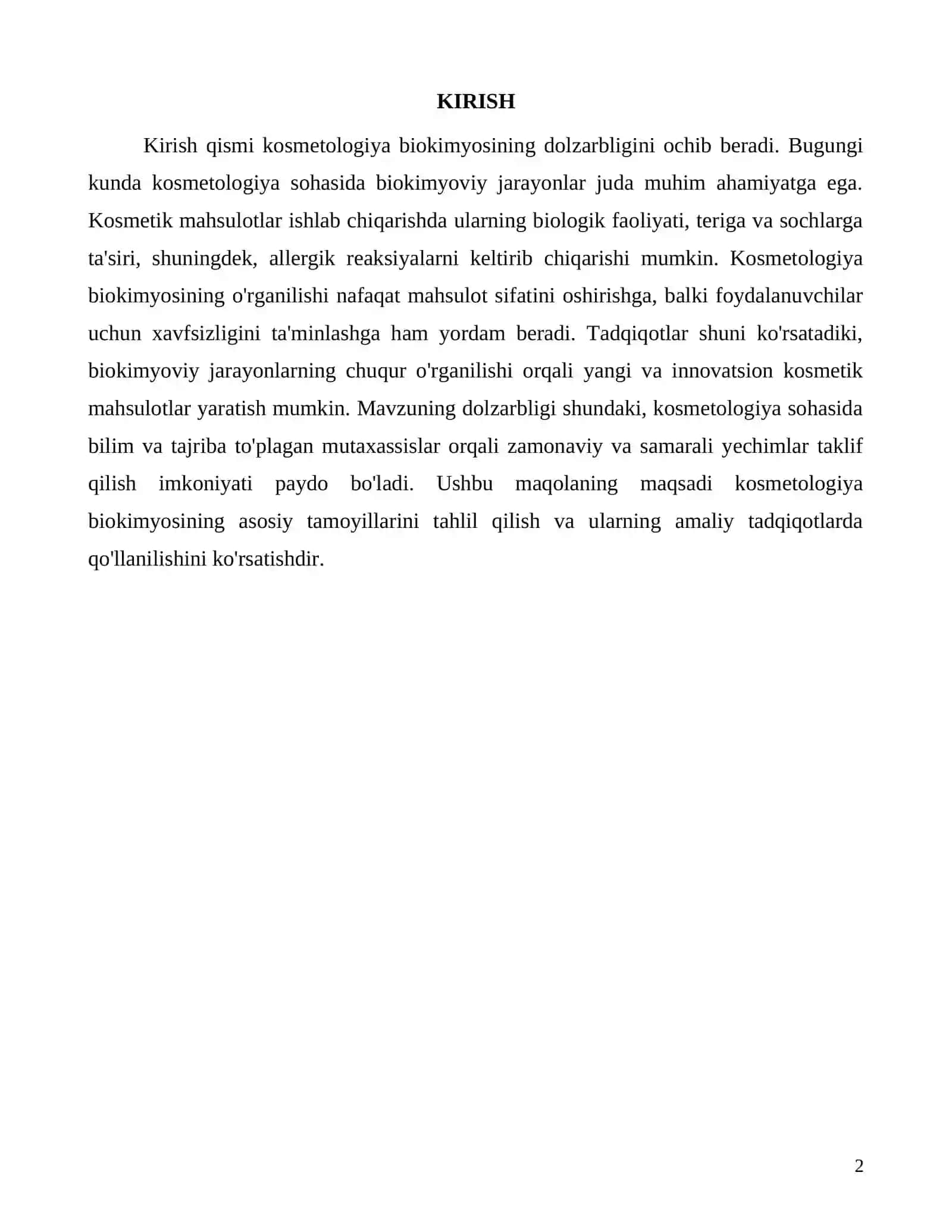 Биокимёсининг асосий принциплари ва методлари (Biochemical Principles and Methods) 2