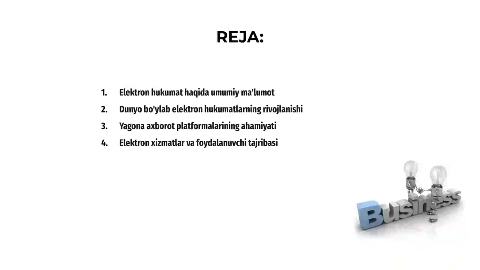Elektron hukumatni joriy etishning jahon tajribasi 2