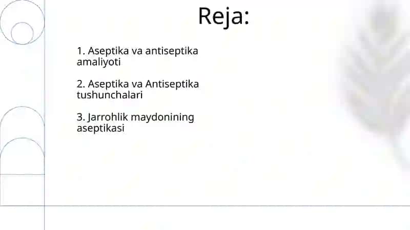 Aseptika va Antiseptika 2