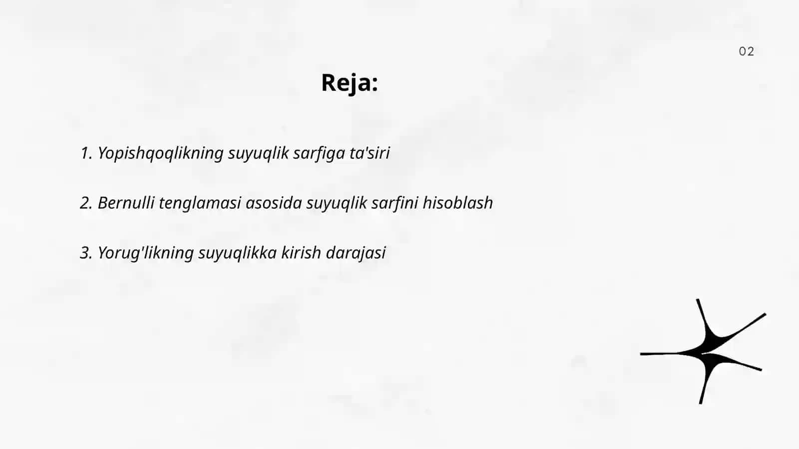 Suyuqlikning sarfini aniqlash 2