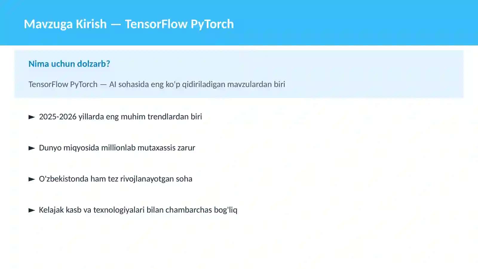 TensorFlow PyTorch 2