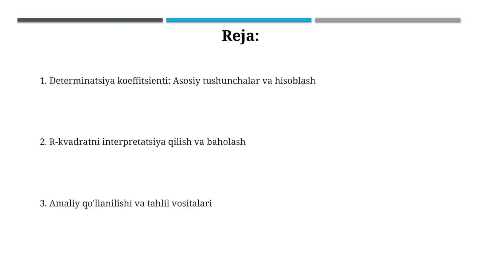 Determinatsiya koeffitsienti 2