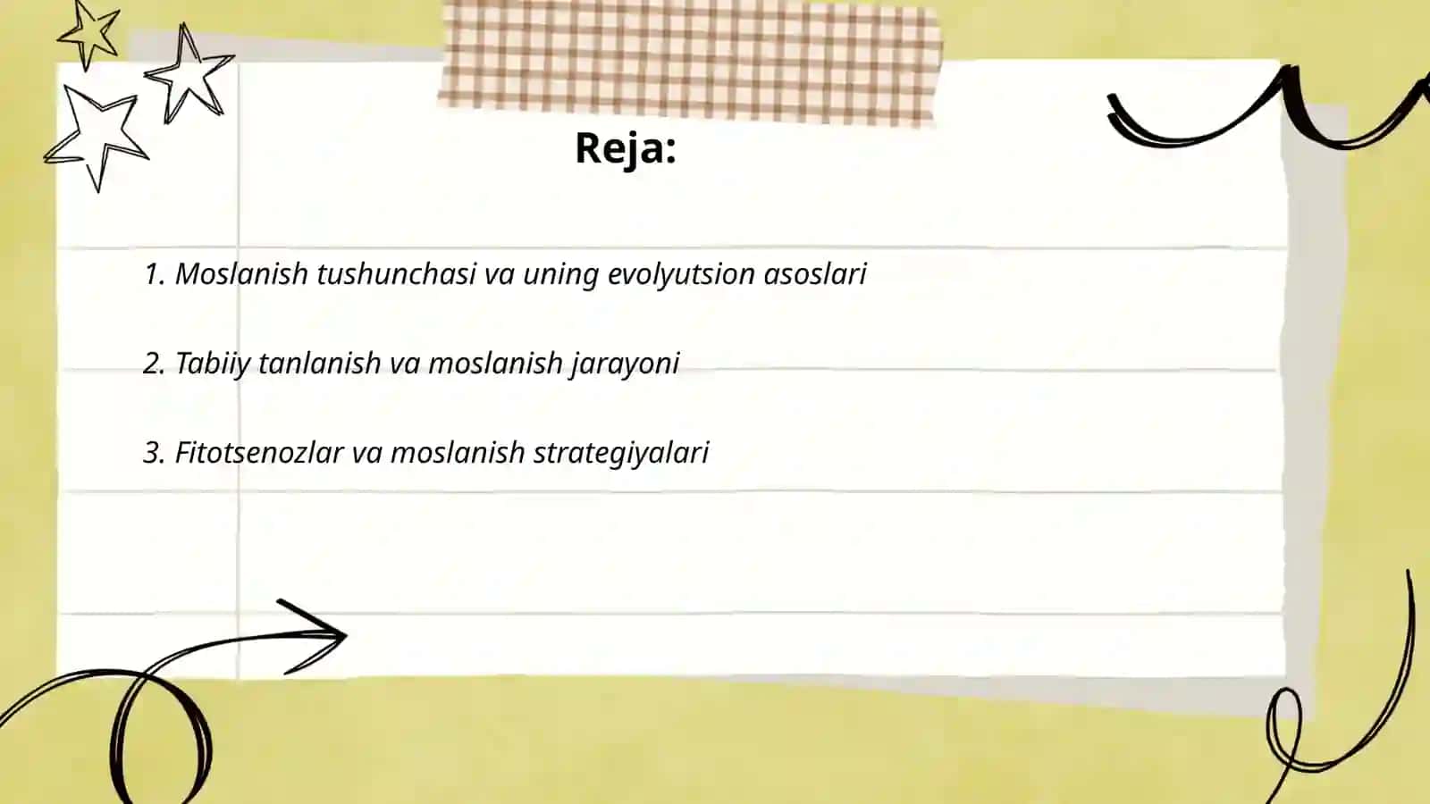 Organik olamdagi moslanishlar evolyutsiya natijasi 2