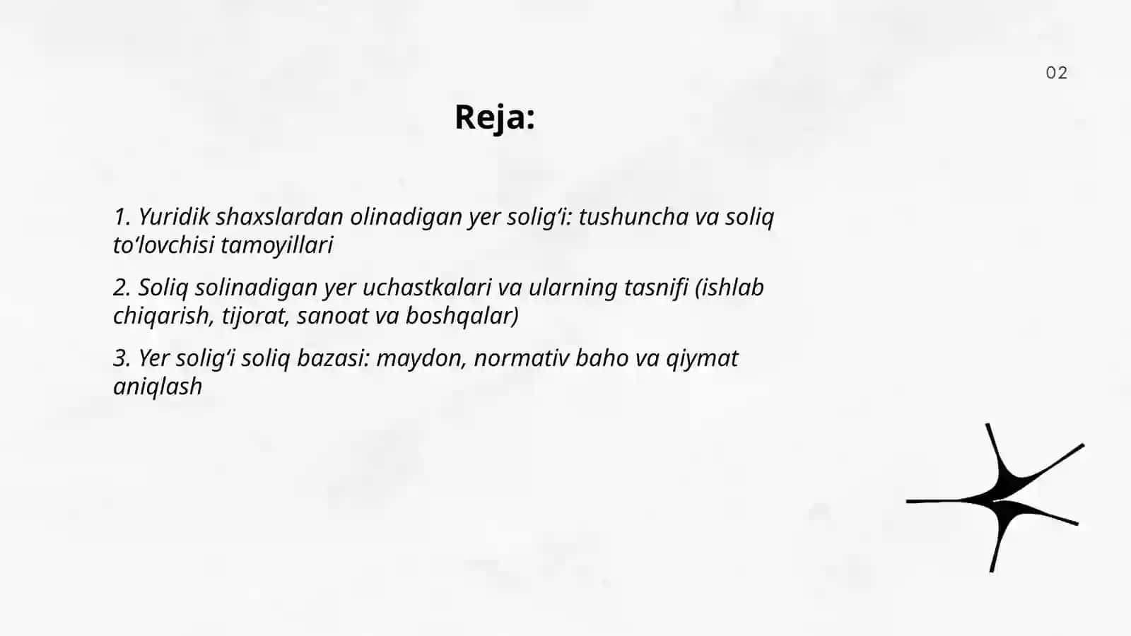 Yuridik shaxslardan olinadigan yer soligʻi 2