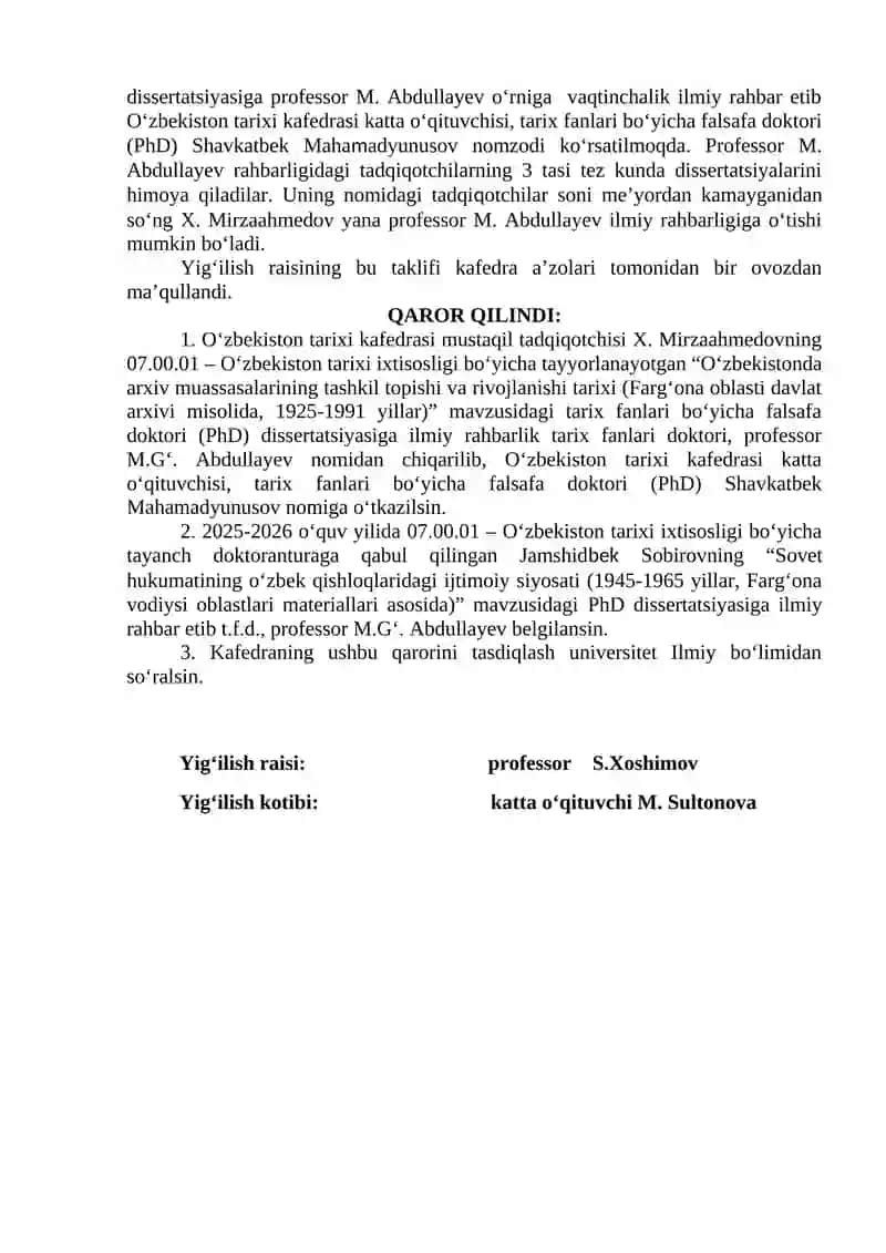 Arxiv muassalalari rivojlanishi tarixi 2