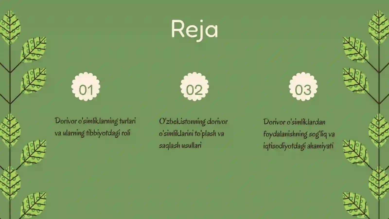 Mehnat-mehnatning tagi rohat. O'zbekistonning dorivor o'simliklari 2