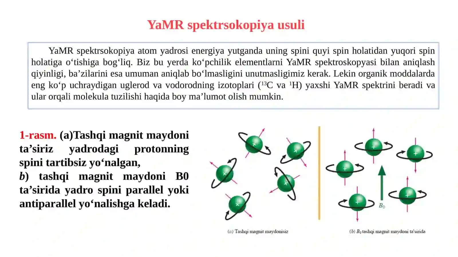 Etilspirtining¹H YAMRyordamidaaniqlash 2