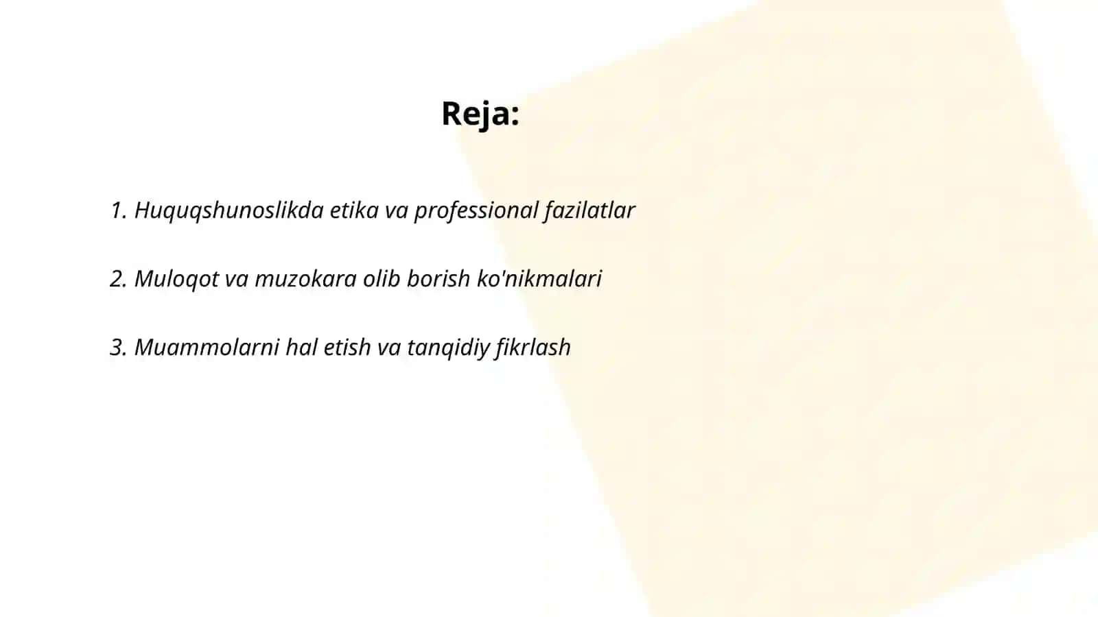Huquqshunosning shaxsiy rivojlanishi 2